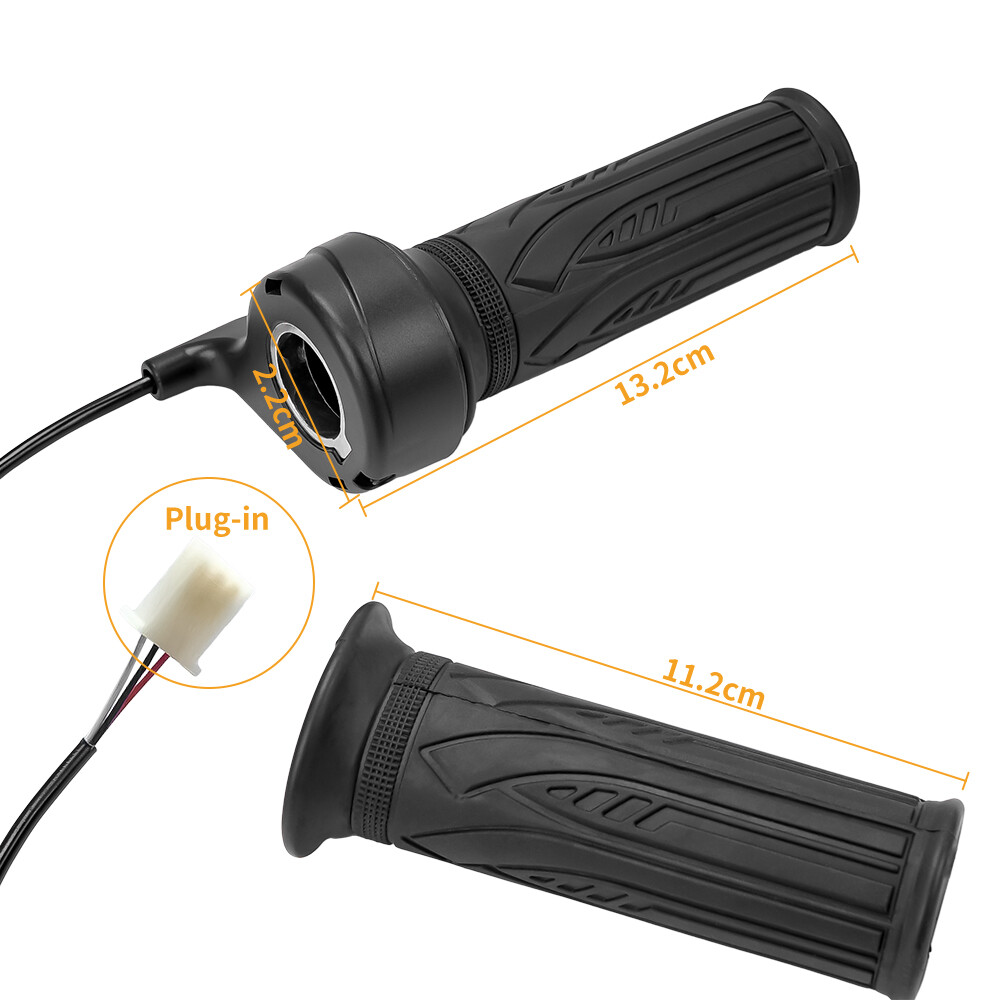1pc Electric E-Bike Twist Throttle 12V 24V 36V 48V Handlebar Throttle Universal