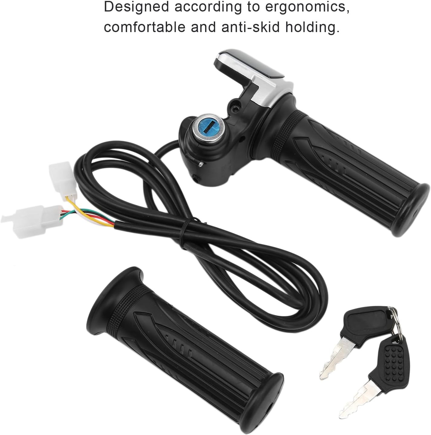 48V Half Twist Throttle, Ebike Throttle, Electric Bike Throttle with LED Display