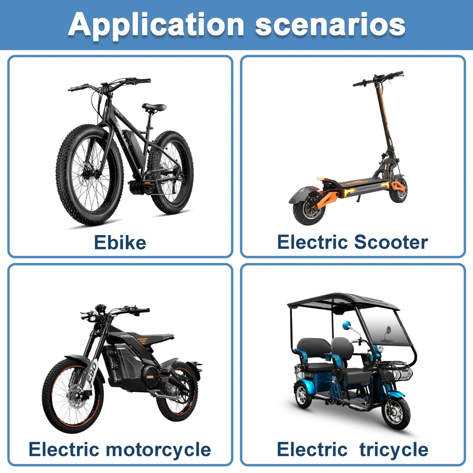 48V 8Ah 10Ah 14Ah 20Ah Lithium Ebike Batetry for 20W-1200W Electric Bike Scooter