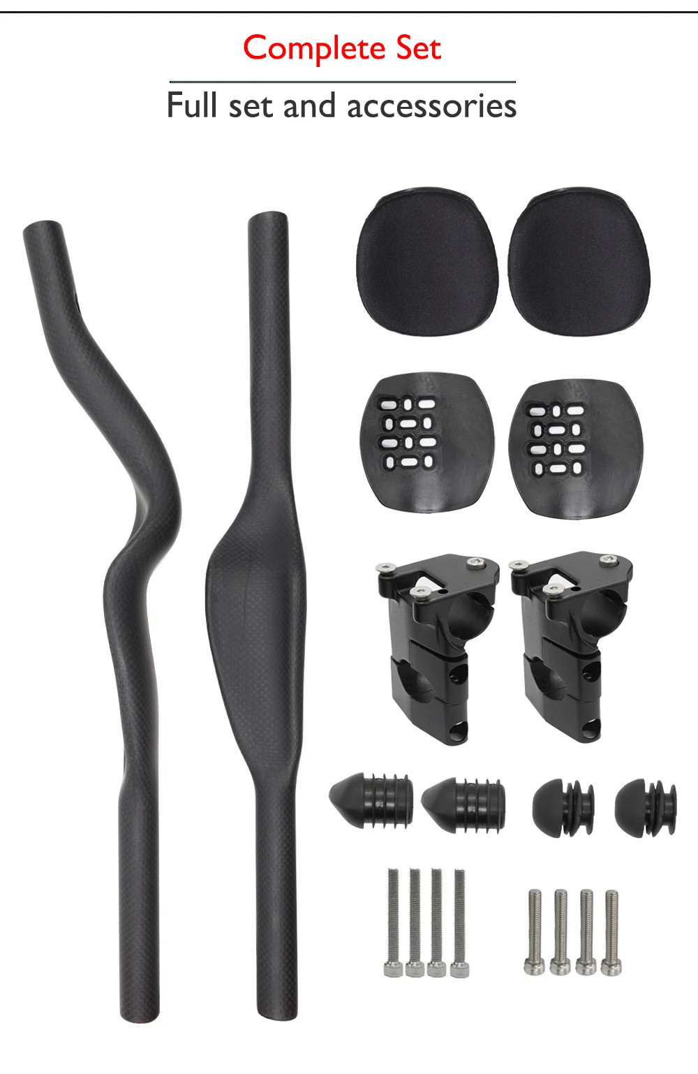 Road Bike Triathlon Time Trial Carbon Rest TT Handlebar 35 Degree Matte/Glossy