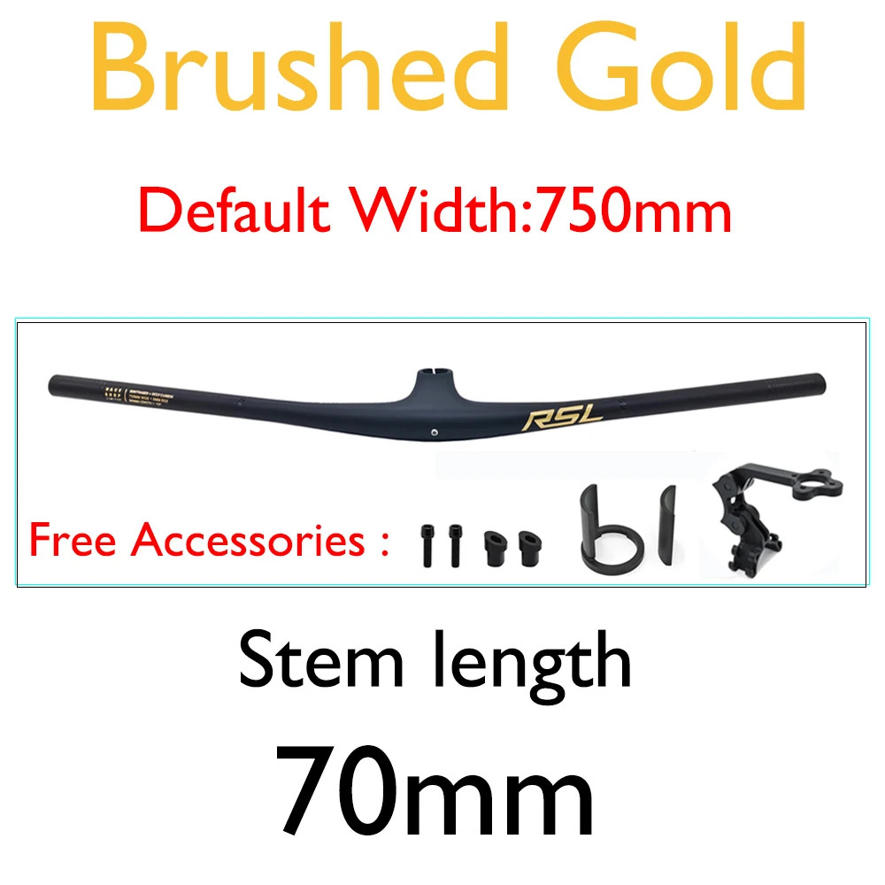 MTB Bike Integrated Carbon Handlebar -13° Stem with Computer Mount For XC/AM/FR