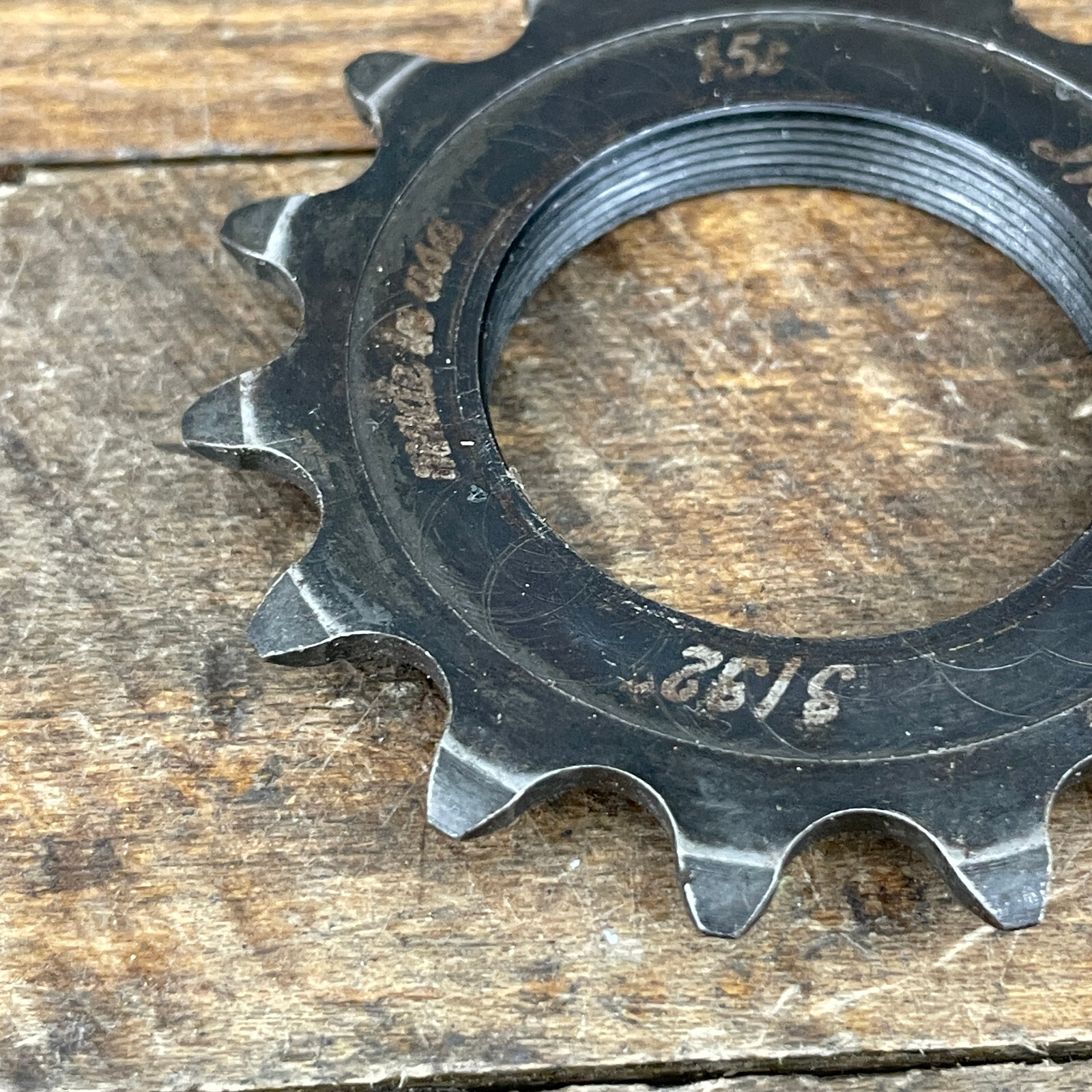 Milwaukee Bicycle Co Track Cog 15 Tooth 15t Made USA English Threaded Fixie Bike