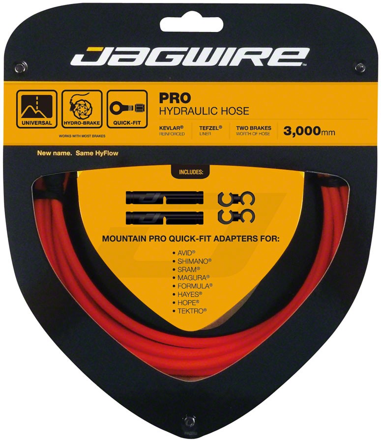 Pack of 2 Jagwire Pro Hydraulic Disc Brake Hose Kit 3000mm, Orange