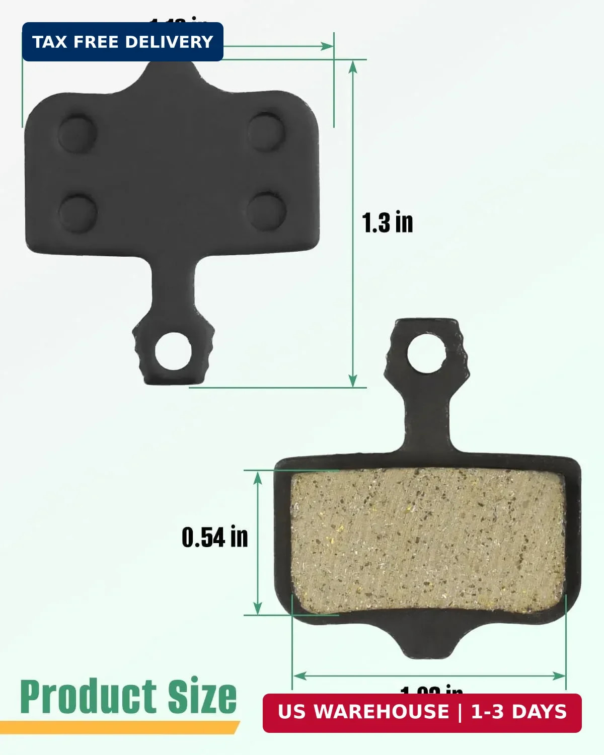 Brake Pads for Lectric XP Trike/Xpeak/Xpress/Xpedition/XP Lite/XP, Rear Front…