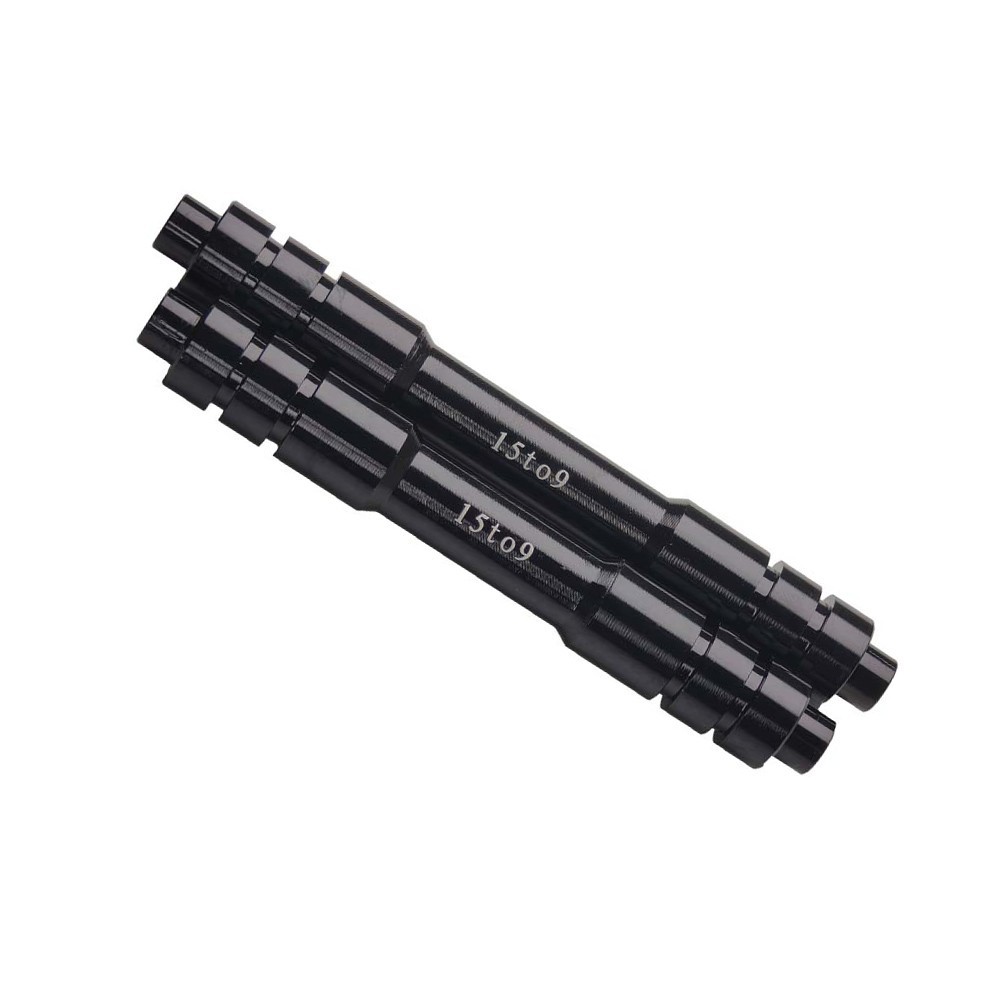 Bicycle Thru Axle Adapter 1215mm to 9mm QR for MTB Road Bike Front Rear