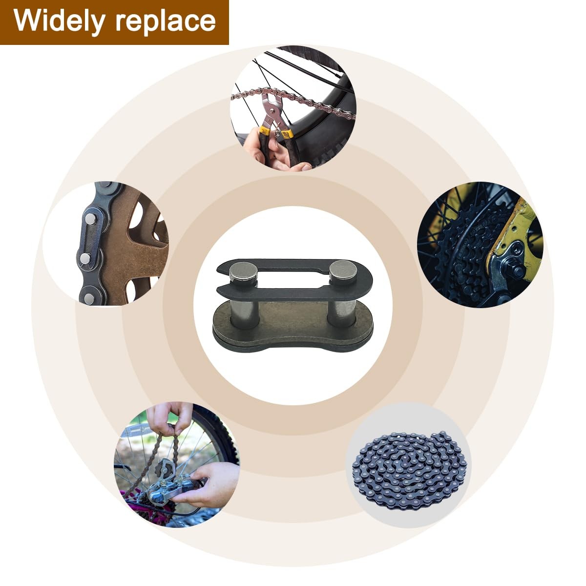 AYWFEY 20 Pairs Bike Chain Master Link for 0.83*0.39*0.32 inch / 2.1*1*0.8 cm