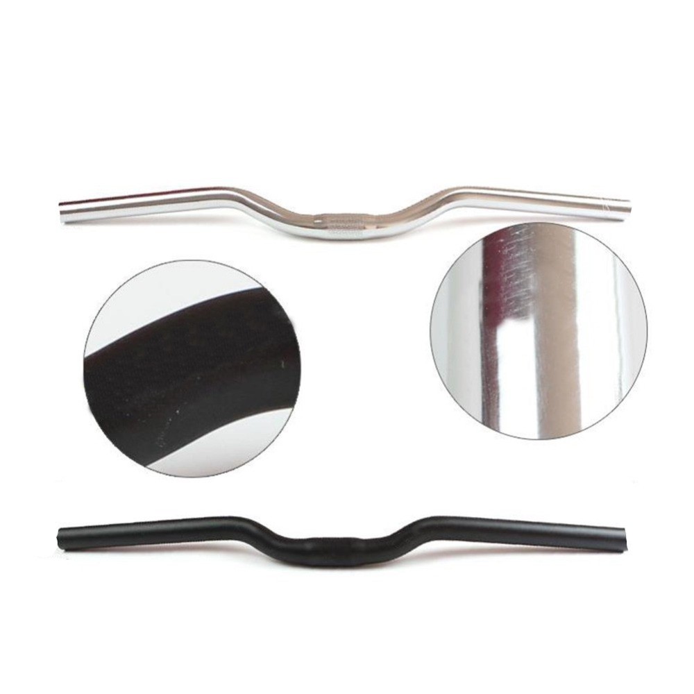 Bicycle Riser Handlebar Aluminum Alloy Mountain Bike Handlebars 25.4*480-580mm