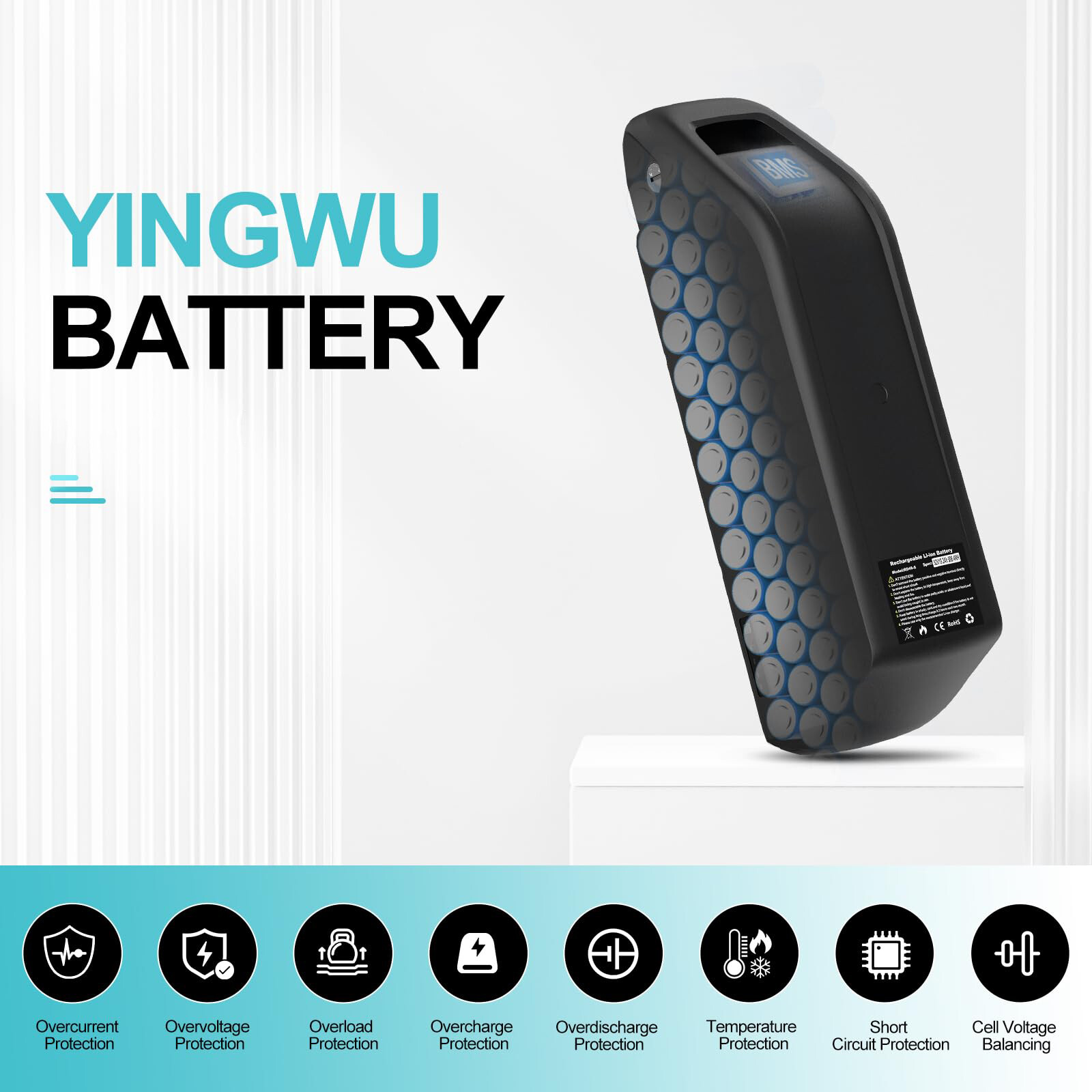 48V 52V 30Ah Jumbo/New Hailong Electric Bike Lithium Battery For 0W-1500W Motors