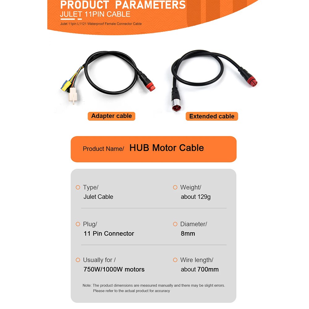 11 Pin E-Bike Cable Conversion For Bafang G062 G060 G090 750W/1000W Hub Motor