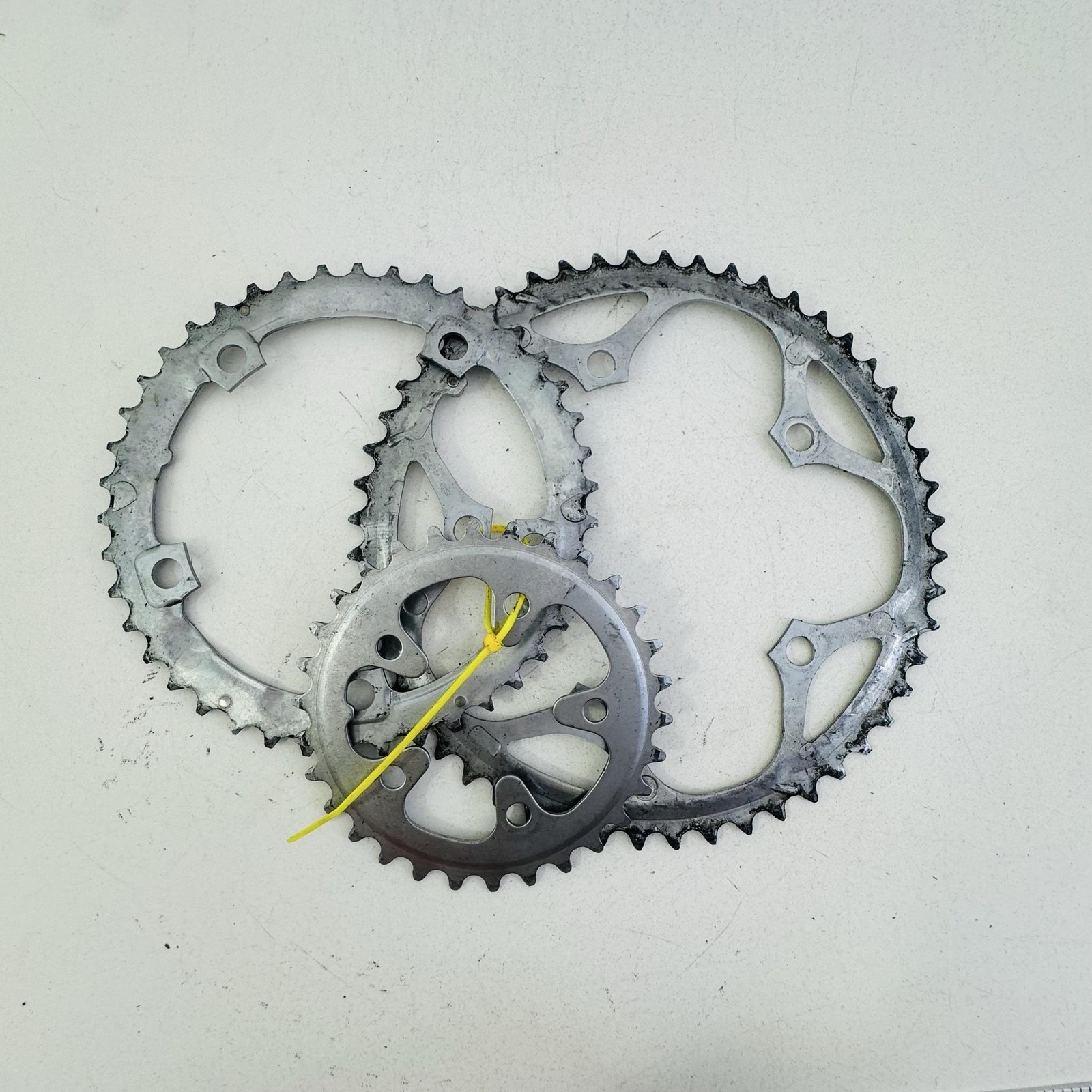 Vintage Shimano SG 52/42/30T Chainring Set 5-Bolt Silver 8/9 Speed Road Bike A83