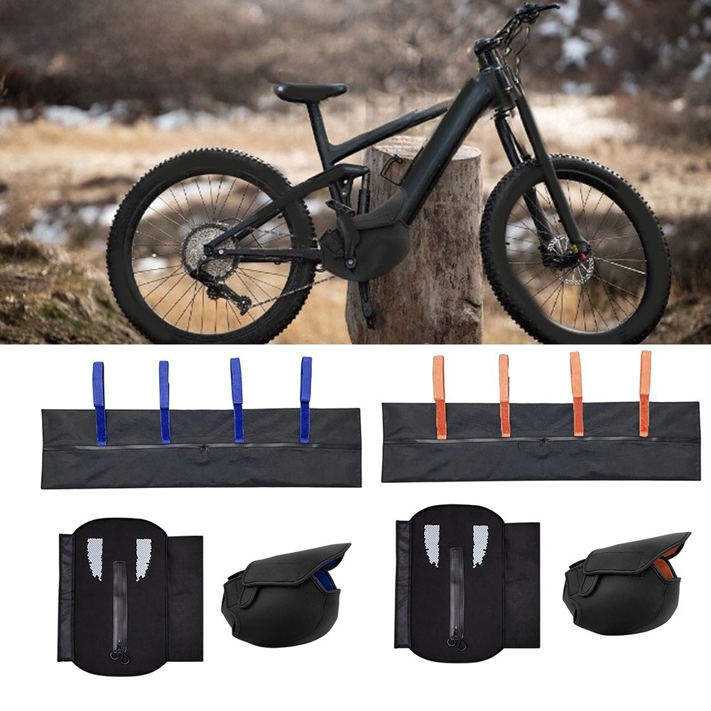 3-in-1 Neoprene Cover Kit for E-Bike Battery Motor and Handlebar Weather Shield