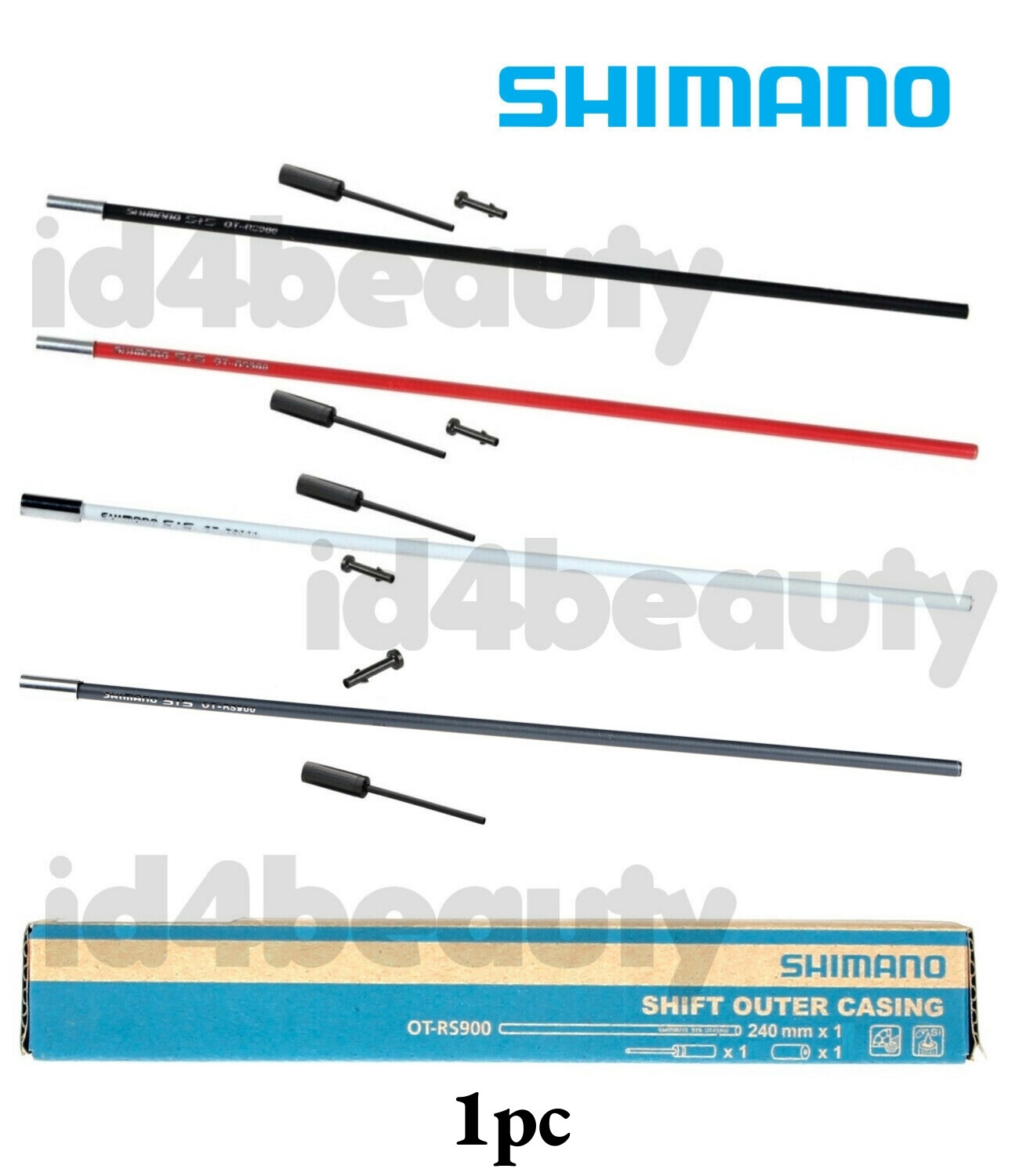 Shimano Dura Ace OT-RS900 Shift Cable Housing 240mm x1pc (Red/Black/White/Grey)