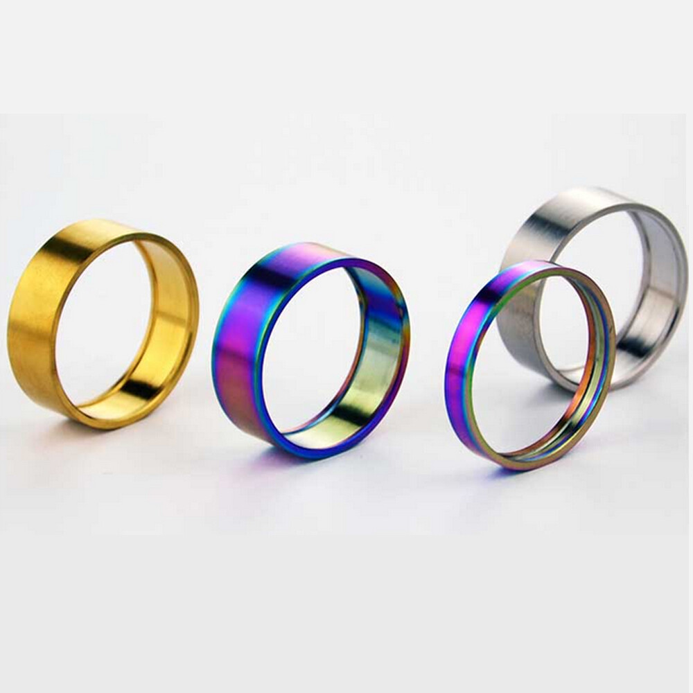 Tc4 Titanium bicycle washer set front fork wrist gasket 5mm 10mm Rainbow / Gold