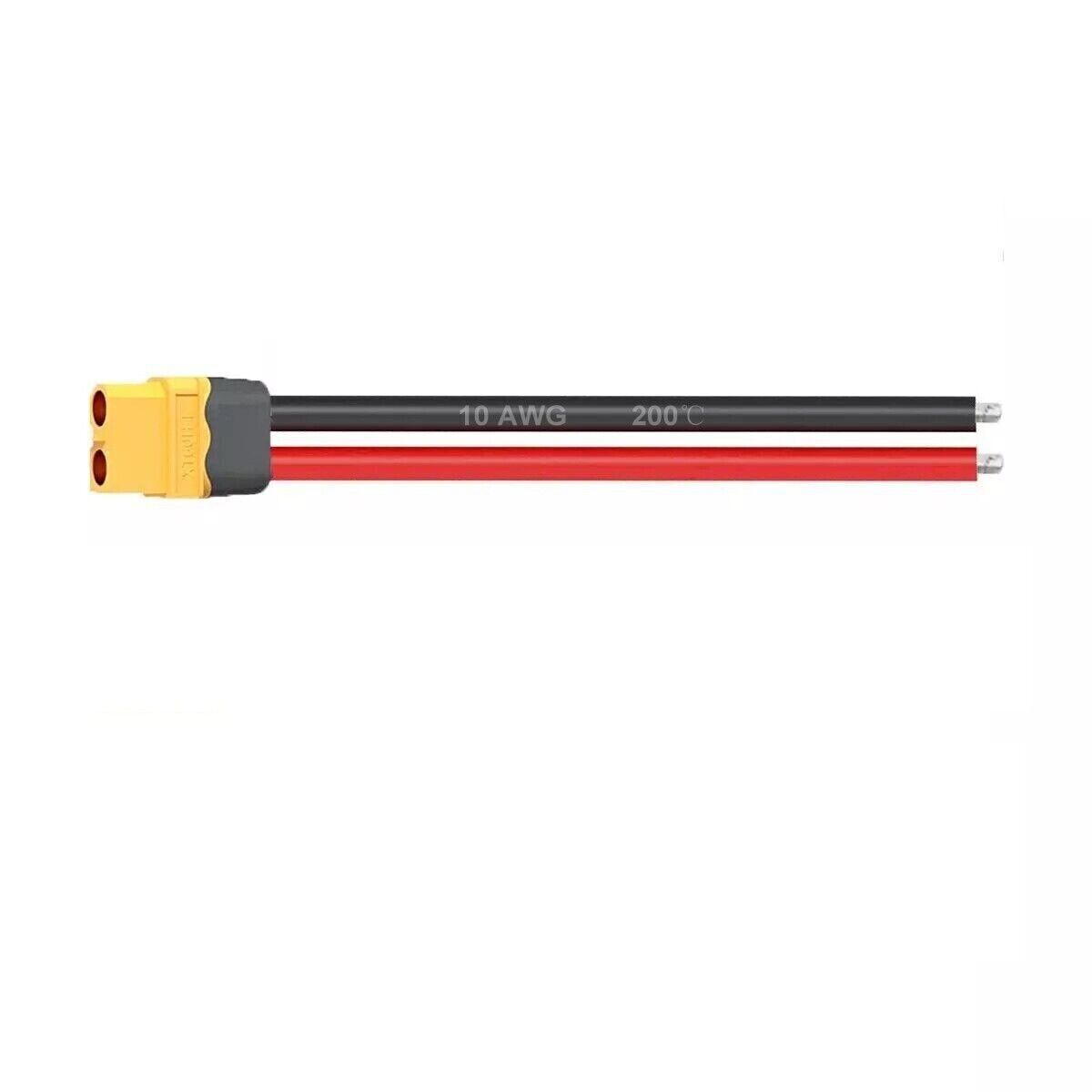 XT60 Female Connector Extension Cable 10AWG For RC Ebike Lipo Li-Ion Battery