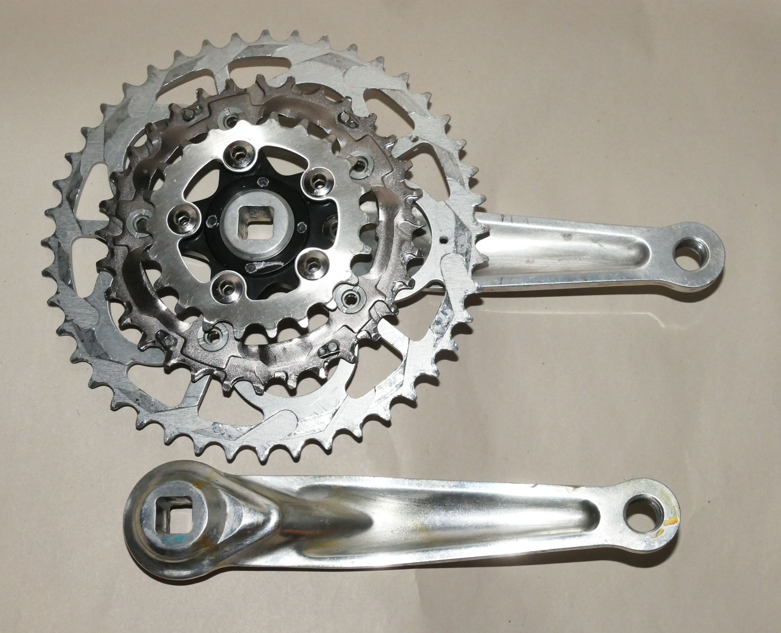 Cook Bros. Racing F-Series Cranks 94/58mm BCD Black Spider w/ Ramped Chainrings