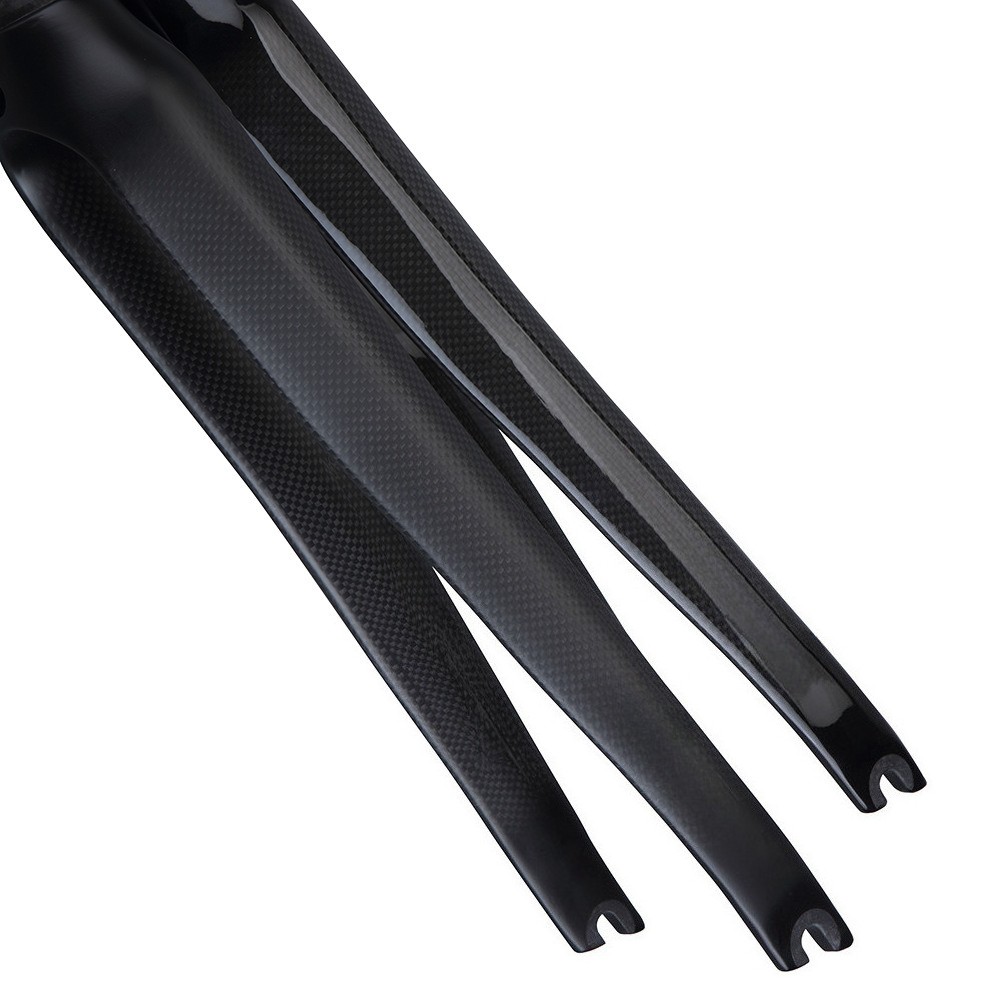 700C Carbon Fiber Fork 1-1/8 in Rigid Rim Brake Road Bike Frok Racing QR 100*9mm