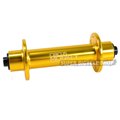 Circus Monkey HRW Road Front Hub,24 Hole, Gold