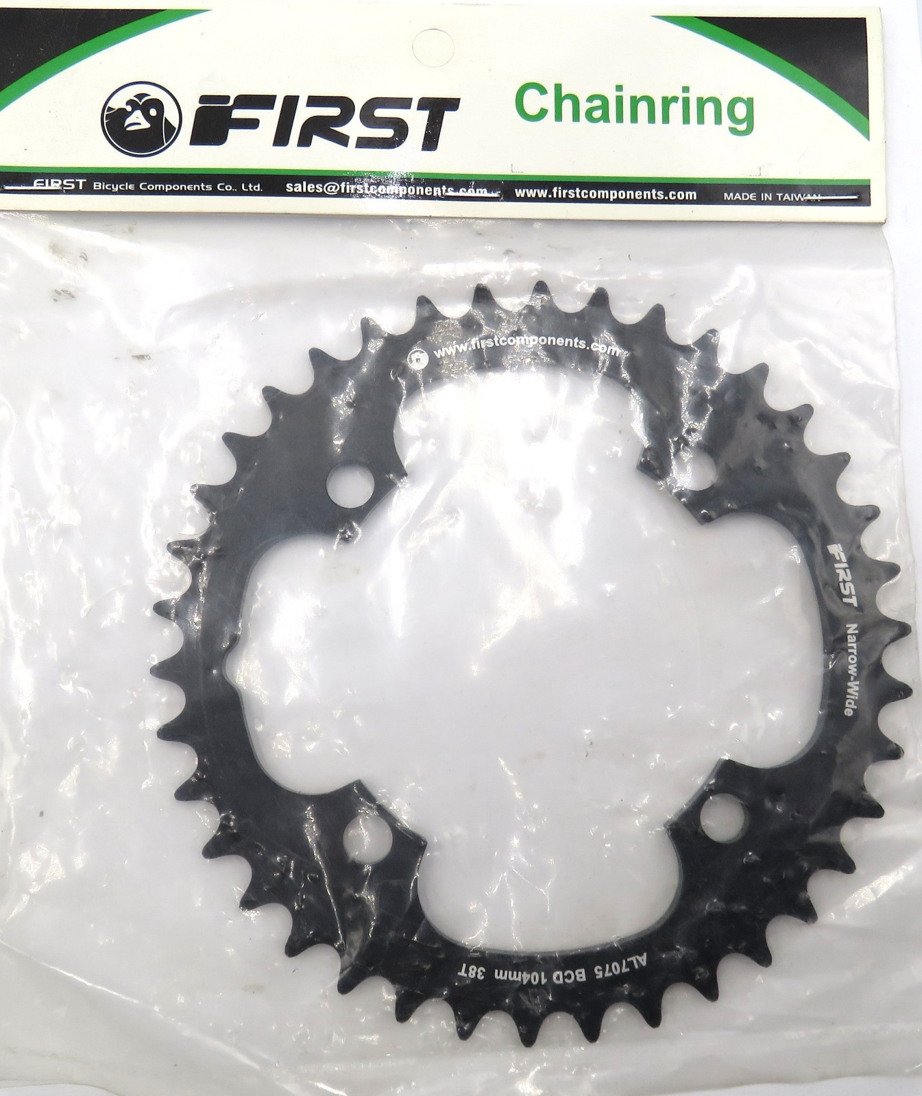 First Bicycle Chainring AL7075 Narrow-Wide 38T x 94mm BCD