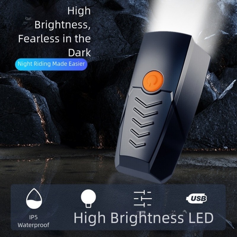 Rechargeable Bike Headlight USB Power IPX5 Waterproof 500 Meter Beam Four Modes