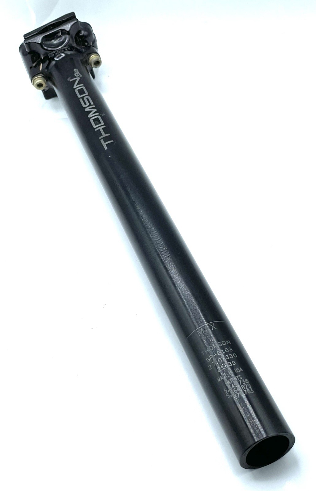 Thomson Elite Seatpost 27.0 x 330mm Black Zero 0 Degree SP-E103