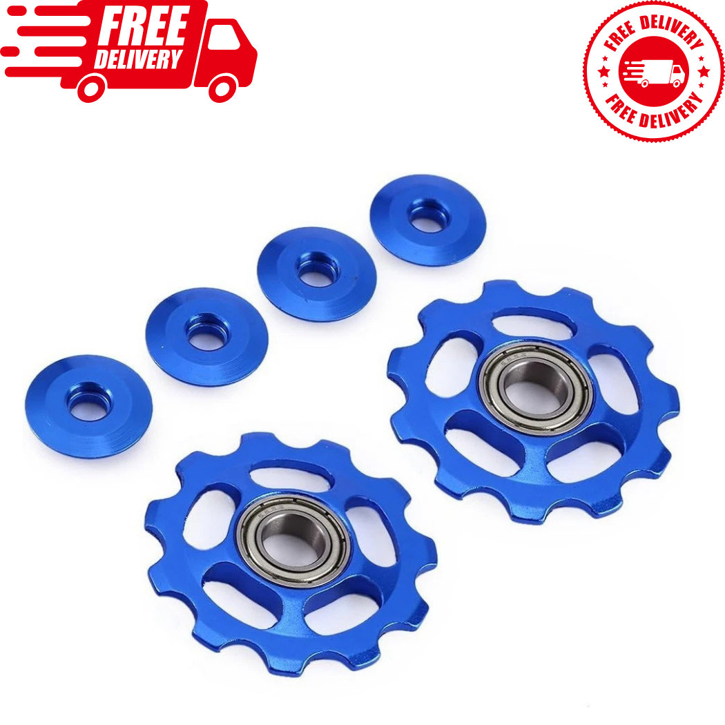 2 Pcs 11T Aluminum Sealed Bearing Jockey Wheel Rear Derailleur Pulley for Shiman