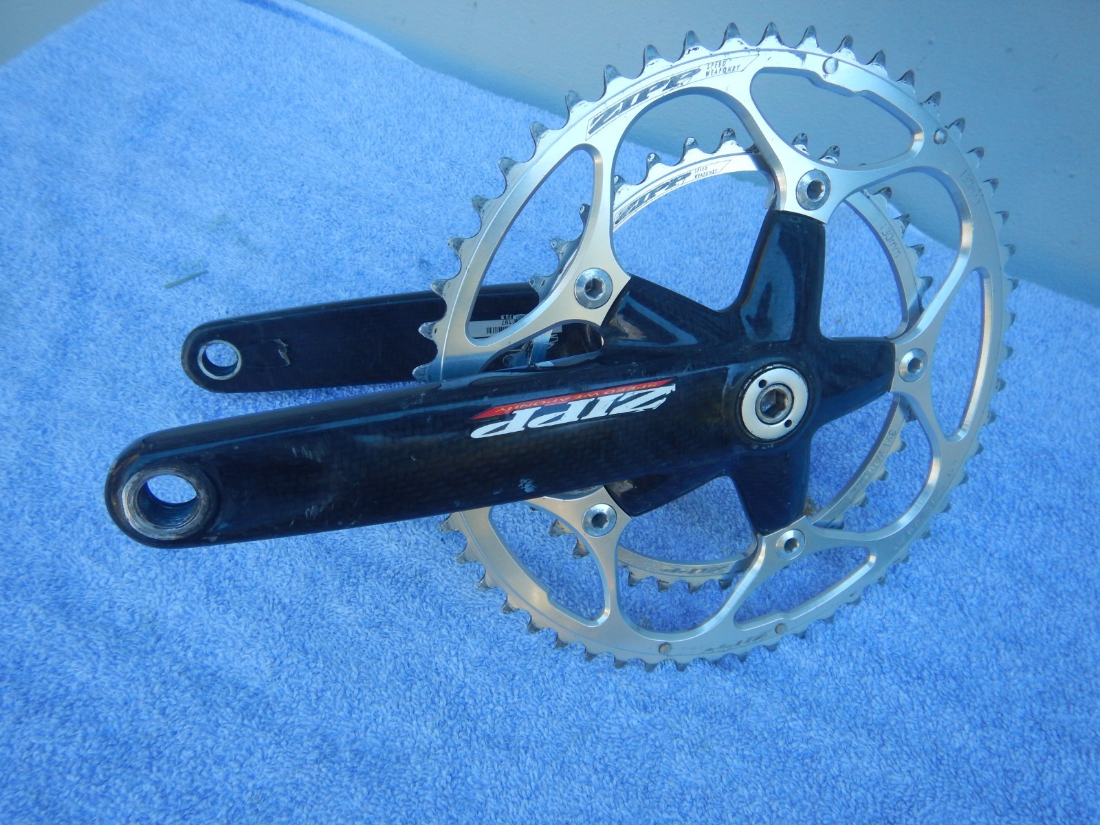 Zipp Speed Weaponry 172.5 Carbon Cranks Crankset Double w/BB Road Racing Bike