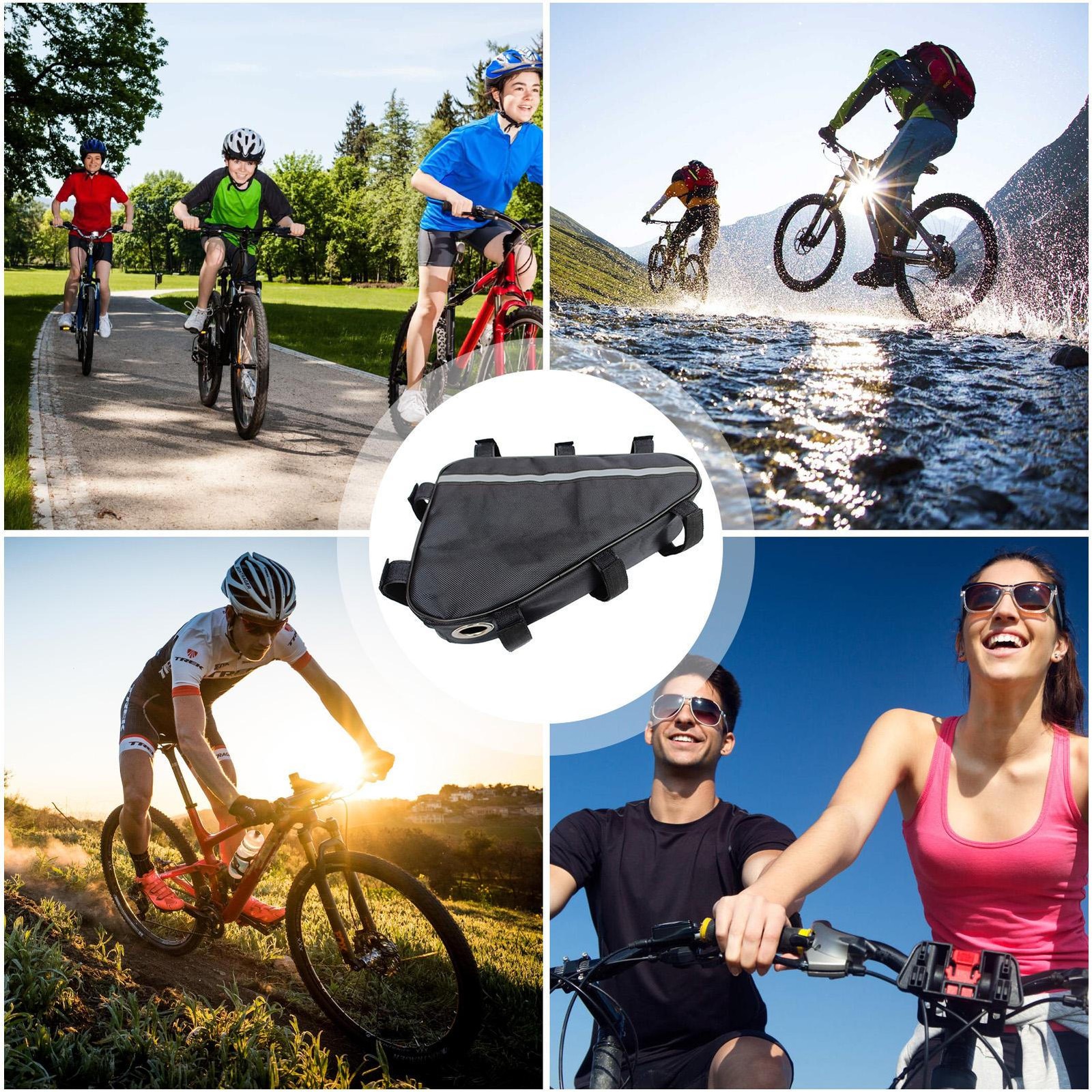 Triangle Lithium Battery Bag Li-ion Storage Pack For Elecric Bike Mountain Bike