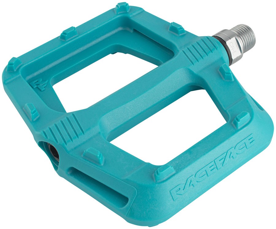 Ride Pedal – RaceFace Ride Pedals – Platform, Composite, 9/16″, Turquoise –