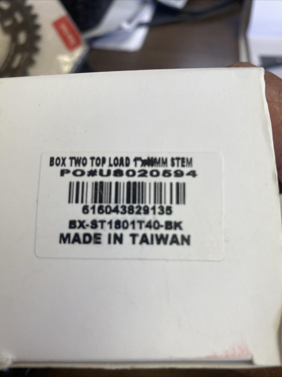 Box Components Box 2 top load