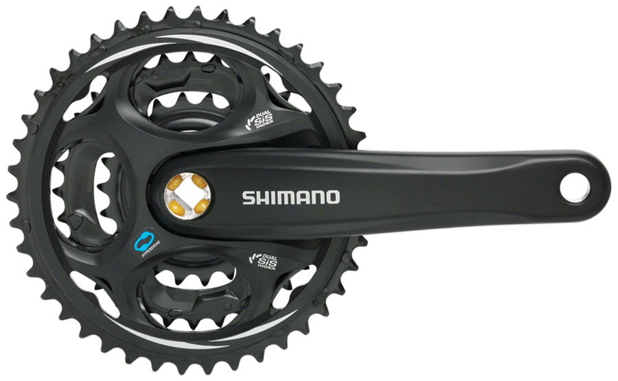 Shimano Altus FC-M311 Crankset – 170mm, 7/8-Speed, 48/38/28t, Riveted, Square Ta