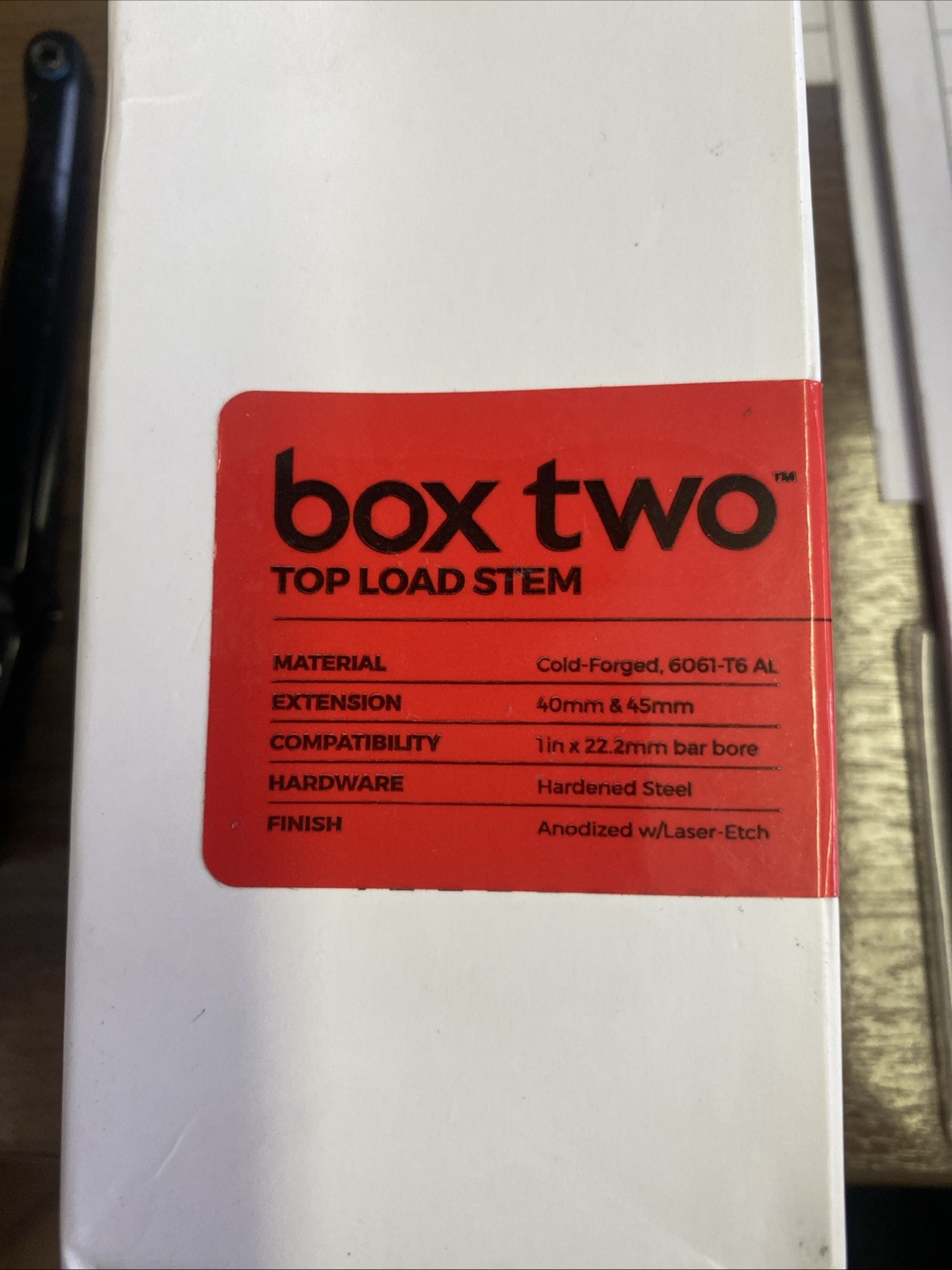 Box Components Box 2 top load
