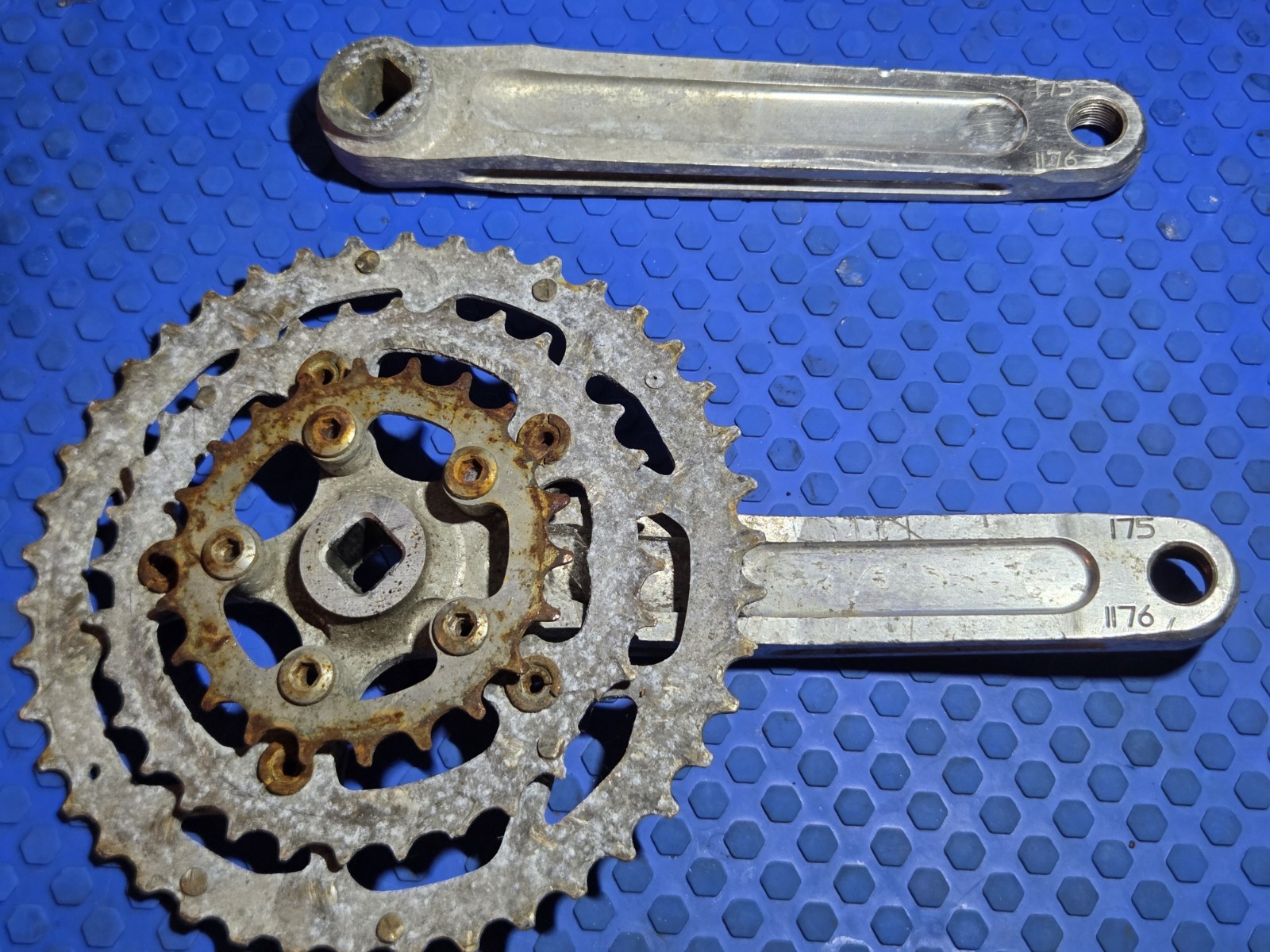 Vintage Raceface Turbine Forged Square Taper Crankset 175mm