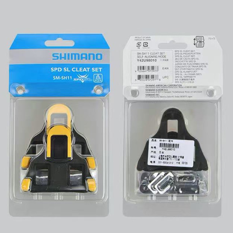1 Pair Shimano SM-SH11 Cleat set 6 Degree Float SPD-SL Road Bike Pedal Cleats US