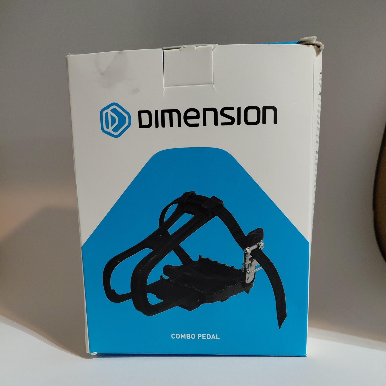 Dimension Compe Combo Pedals/Toe Clip Combo – Aluminum, 9/16″, Black