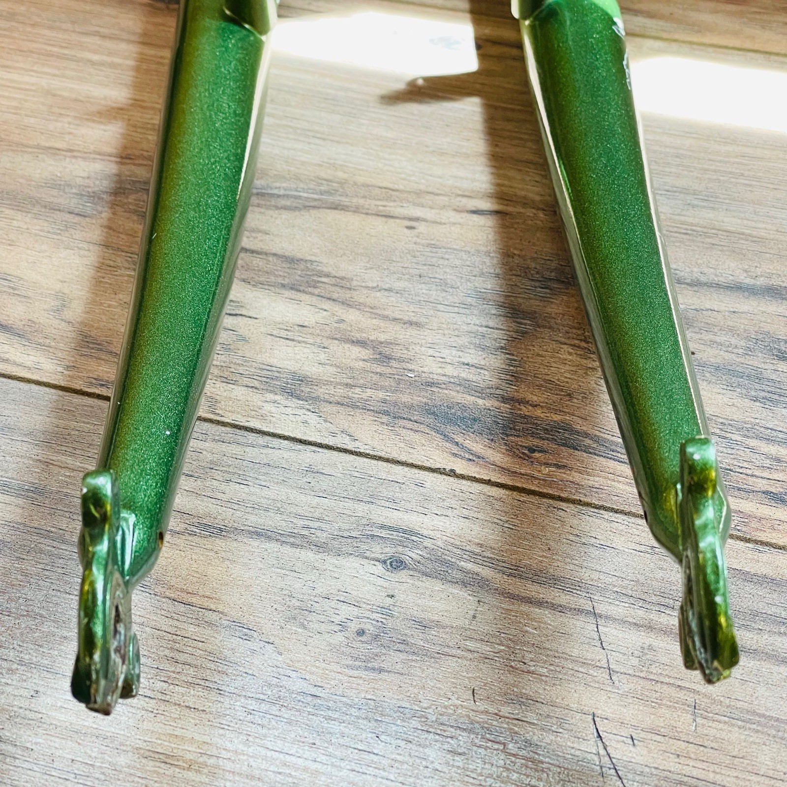 Vintage Tange MTB Fork 1-Inch Threaded 26 Canti Rim Brake 144mm Green 768g