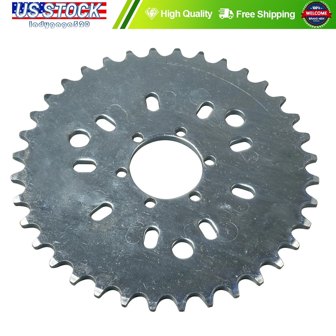 36 Tooth Wheel Sprocket Fits For 415 chain 80cc Motorized Gas Cycle Bicycle