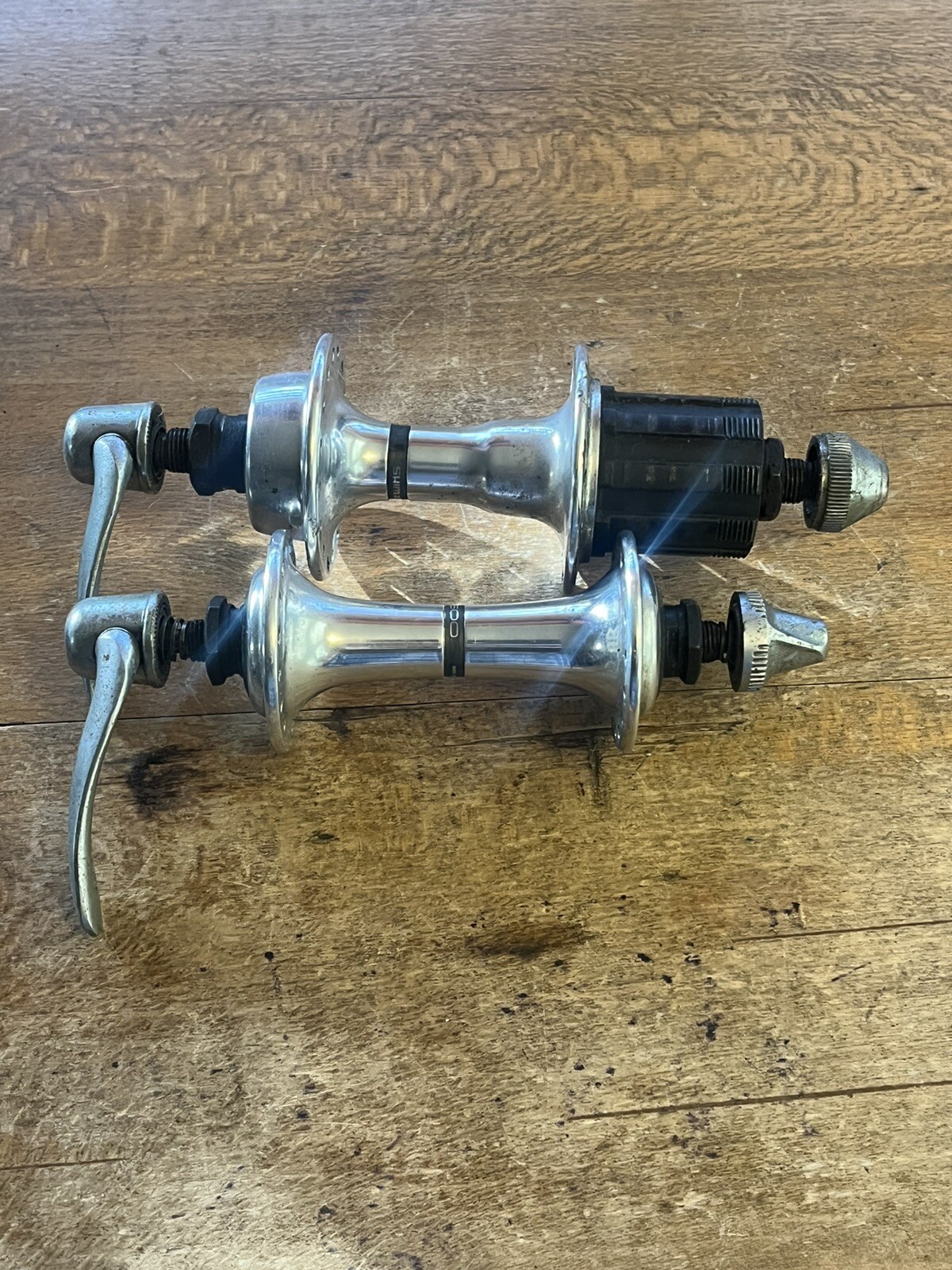 Vintage Shimano 600 Front/Rear Hubs 32H 100/130 OLD FH/HB-6400 Trek 660