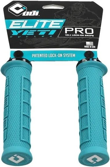 ODI ELITE PRO V2.1 Lock-On Grips (YETI Turquoise) – New Old Stock