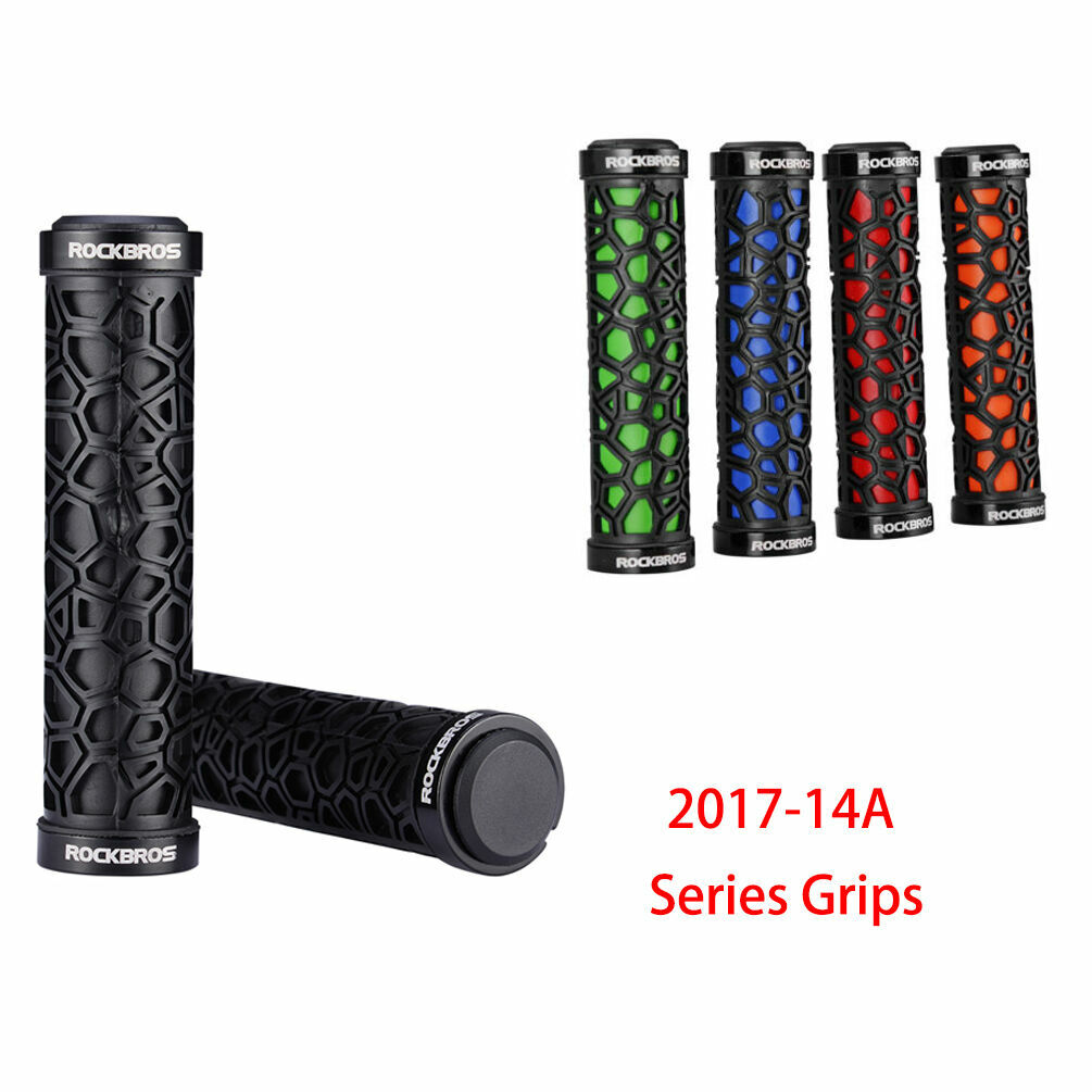 ROCKBROS Bike Grips Bicycle Handlebar Grips Rubber Lock-on Ultraight MTB Grips