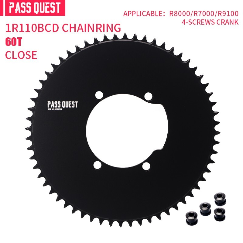 PASS QUEST 110BCD Road Bicycle Chainring Round For R7000 R8000 R9100 Crank