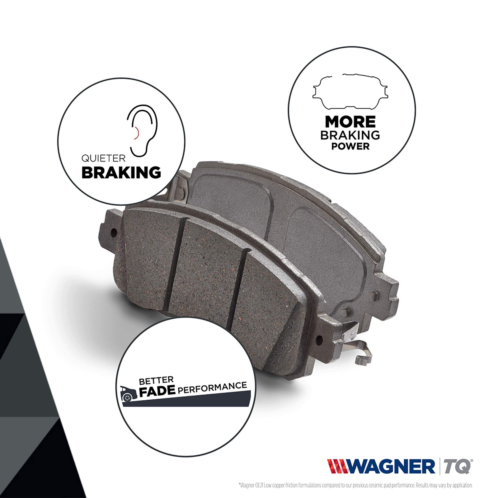 Wagner Brake Thermoquiet Mx216 Semi-Metallic Disc Brake Pad Set