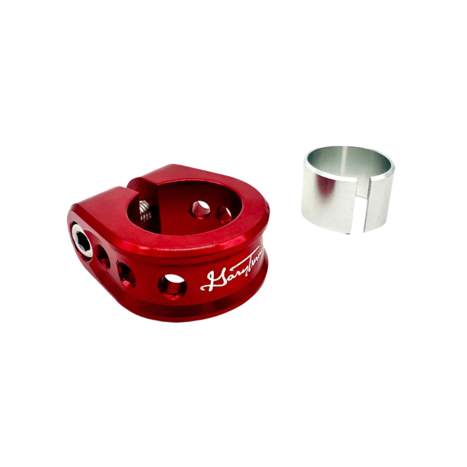 GARY TURNER GT X BILLET BMX HOLEY SEAT POST CLAMP 31.8mm (30mm w/ Shim)
