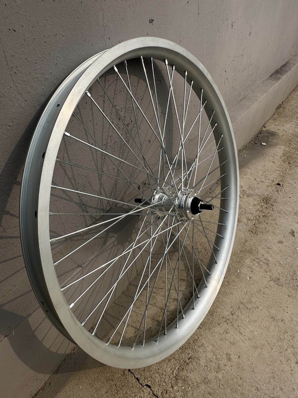 26 Inch x 2.35-3.5 Tire Spoke Wheelset 48x12G, Double Layer Alum Bike Wheel Set