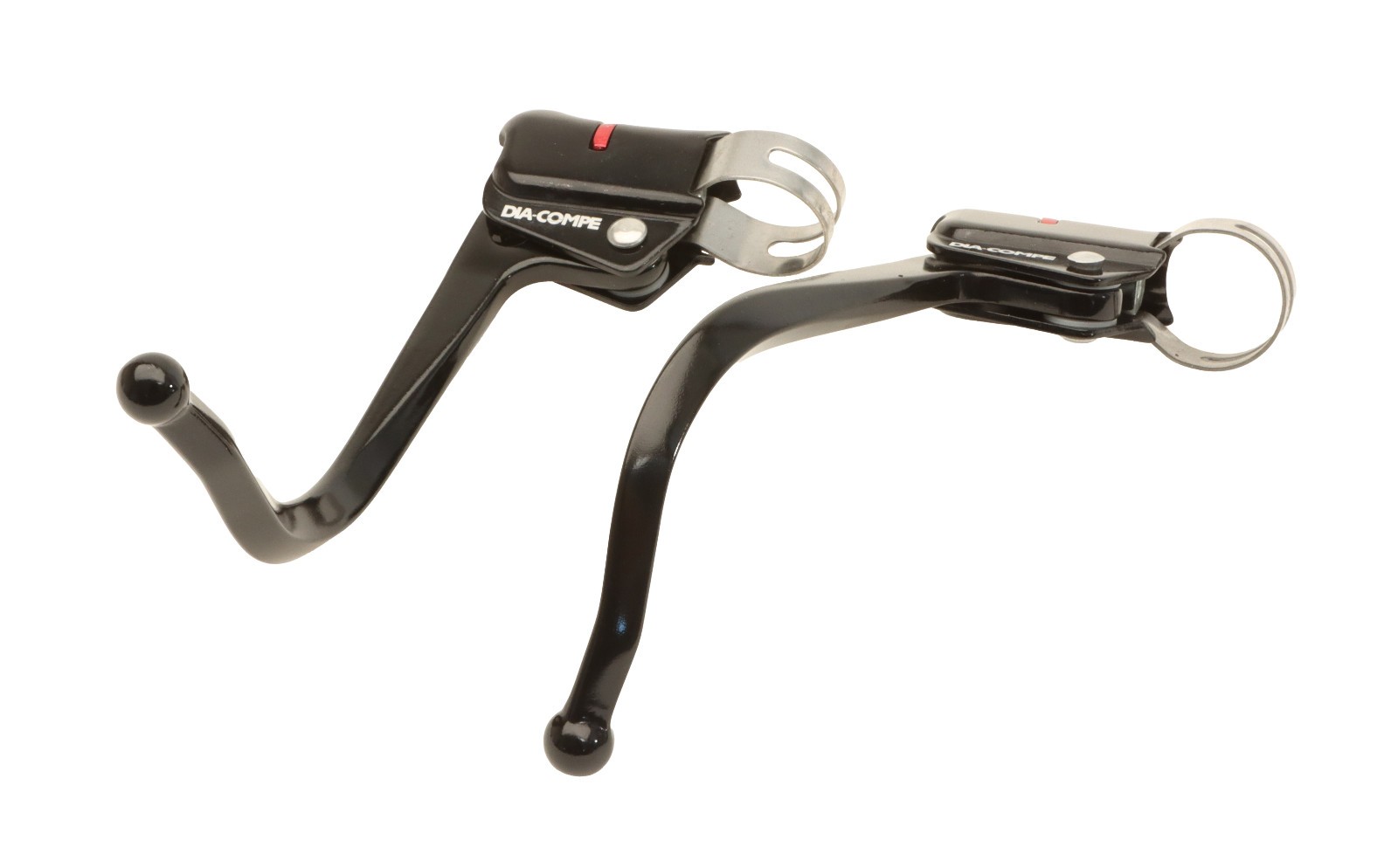 Dia-Compe DC139 Guidonnet Bullhorn Brake Levers 23.8mm Clamp Black NEW NOS