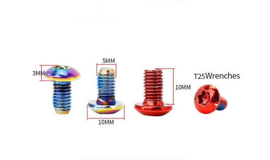 Swishti MTB eBike Cyclocross Bike Disc Brake Rotor Bolts Screws 12PCS