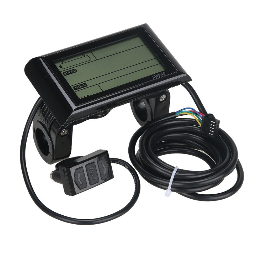 EBike 24V/36V/48V/60V SW900 Colour Display Speed Meter ControlPanel SM&WP Plug