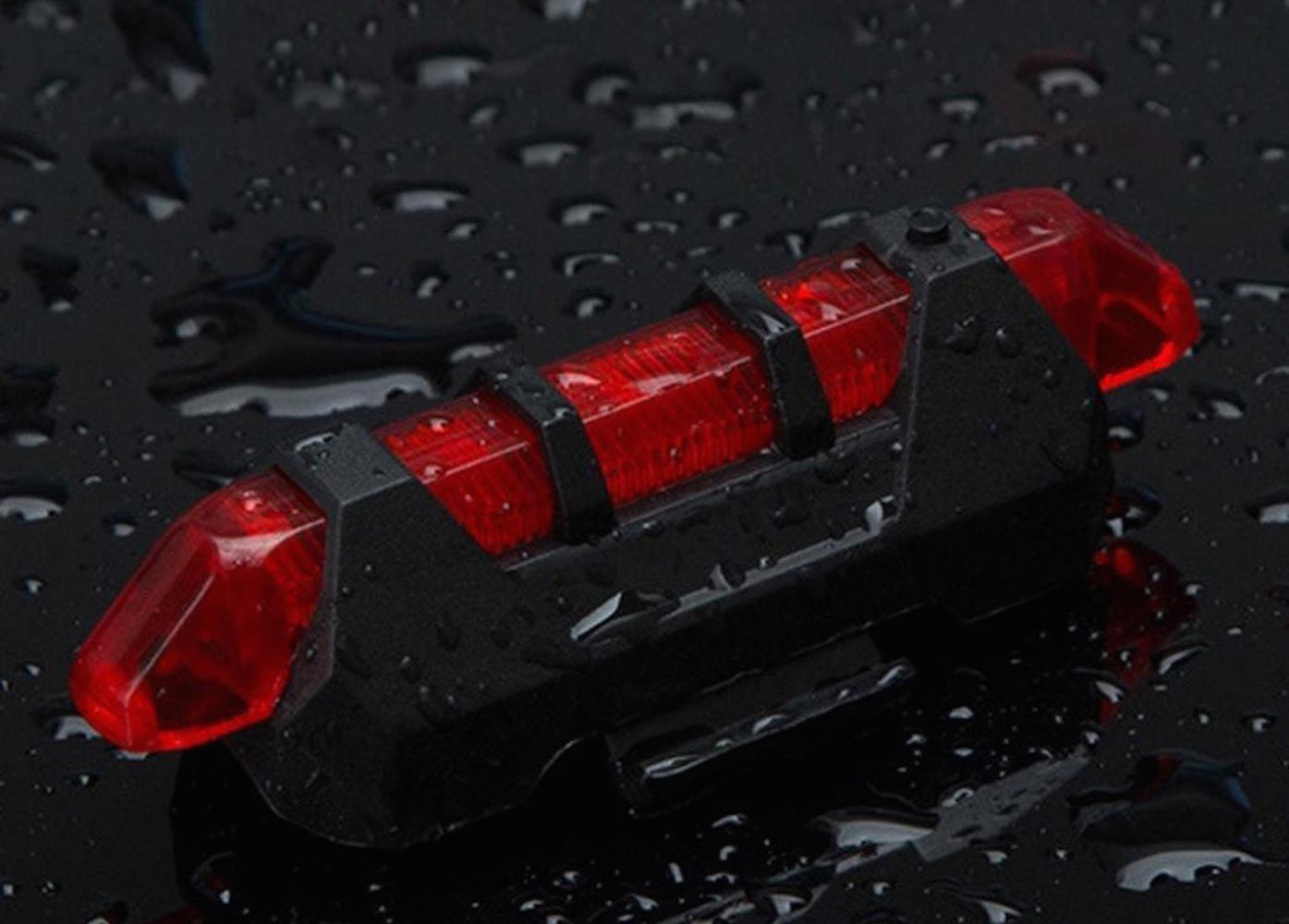 RECHARGEABLE LED FRAME Waterproof Flashing Modes Bike Bicycle Tail Light Safety