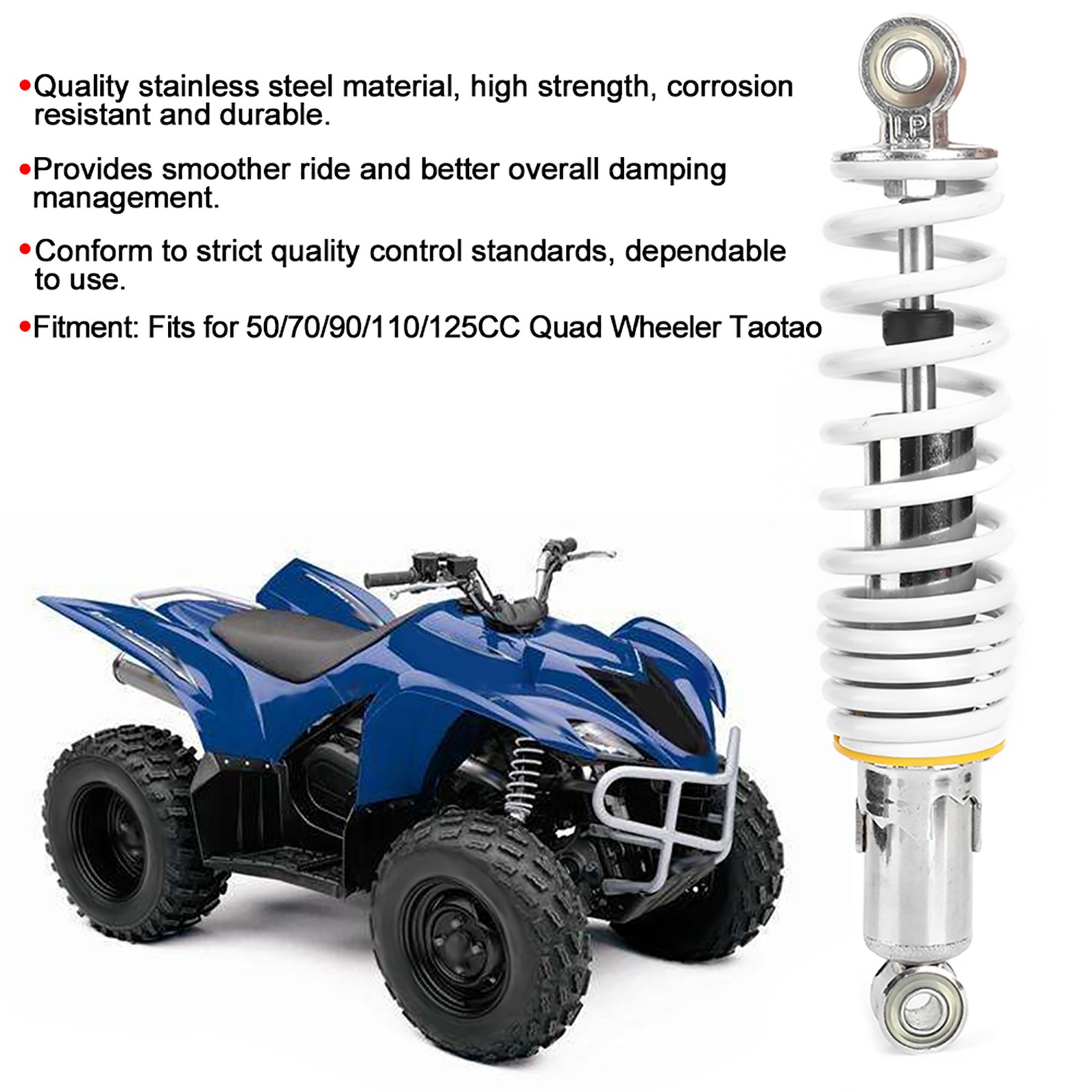 9.8in ATV Shock Absorber High Strength Damping Management For