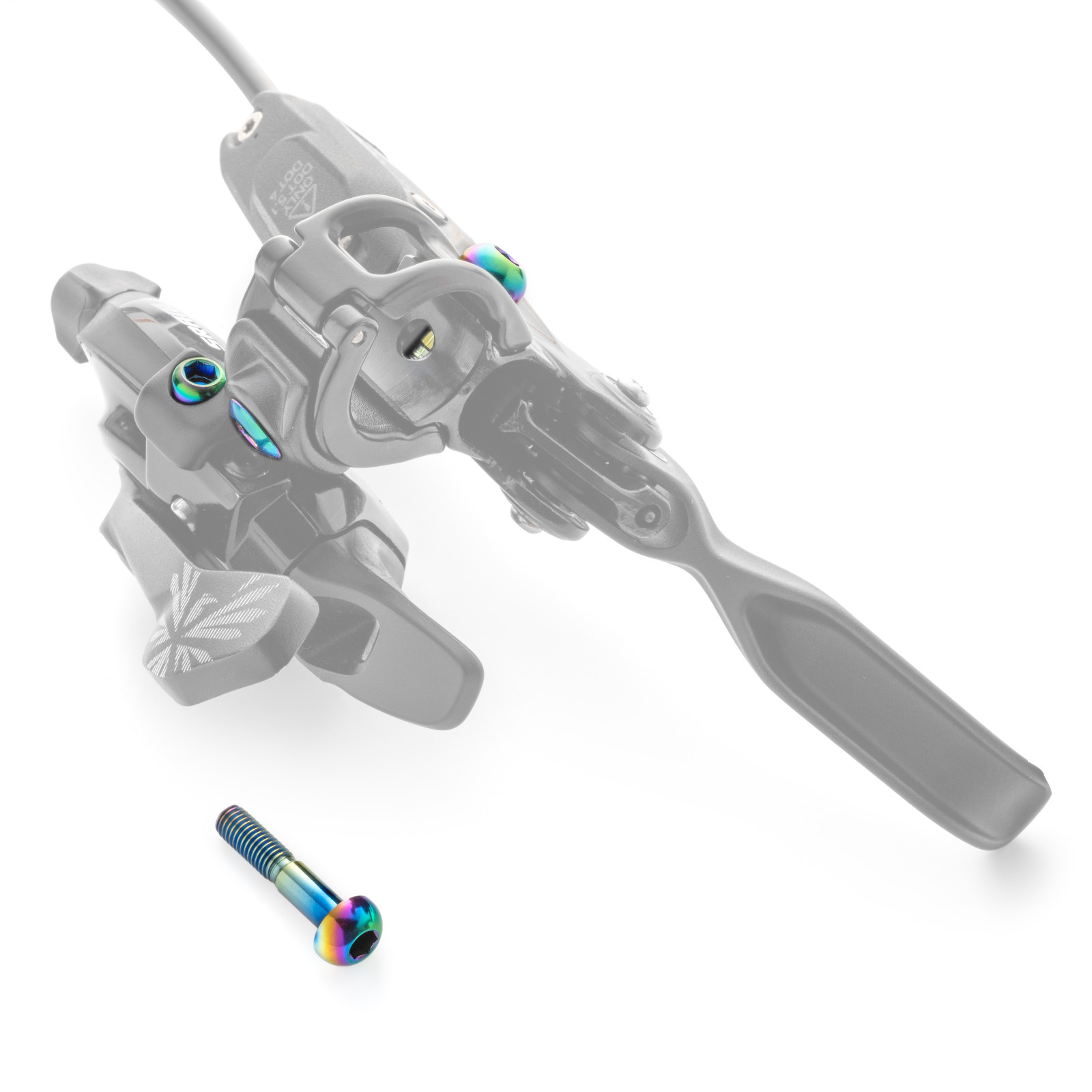 Oil Slick Titanium SRAM Matchmaker Brake & Shift Lever Hardware Kit by Terske