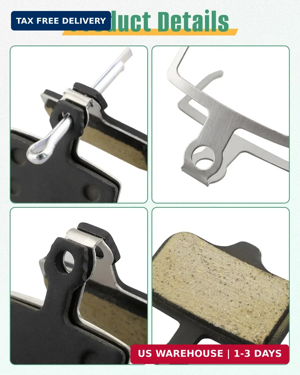 Brake Pads for Lectric XP Trike/Xpeak/Xpress/Xpedition/XP Lite/XP, Rear Front…